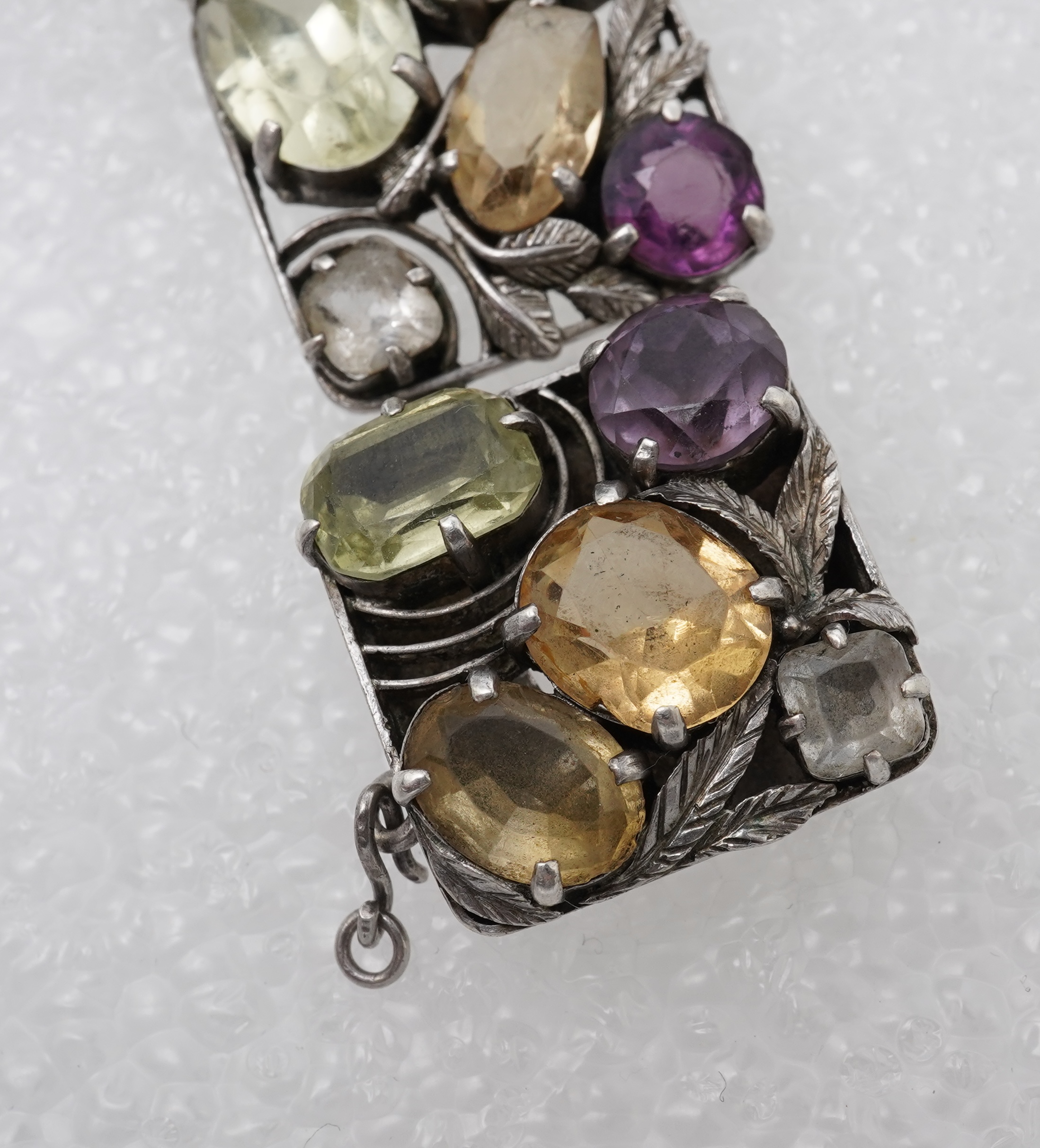 Attributed to Bernard Instone, an Arts & Crafts gem-set bracelet, 1920s